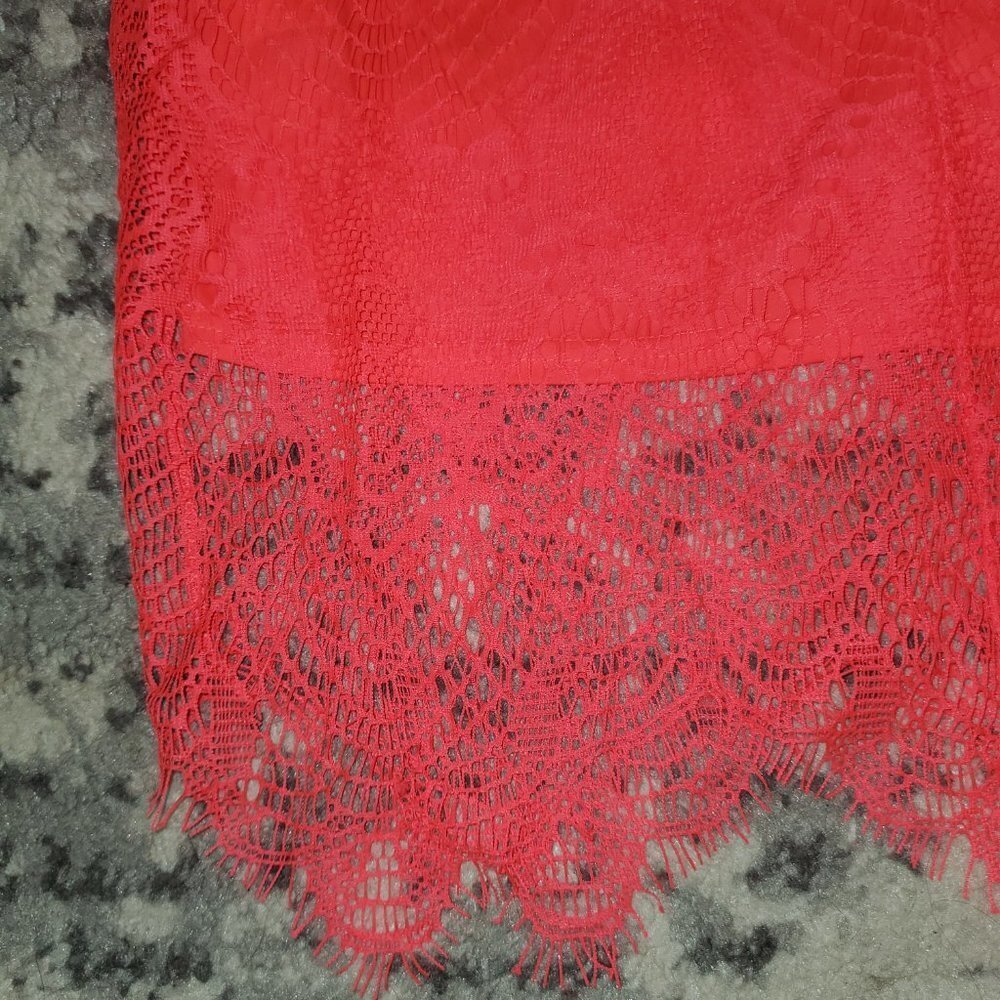 STRETCH LACE PENCIL SKIRT || sz1 EUC - Picture 11 of 14
